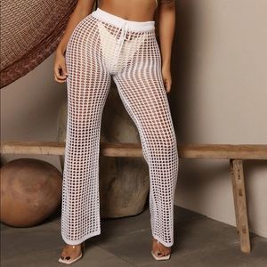 Fashion Nova Crochet Knit Cover Up Pants